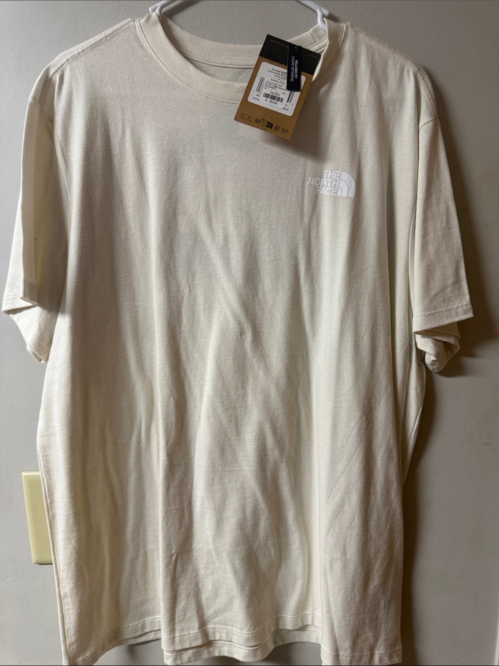 The North Face Men’s Short Sleeve Tee in Cream